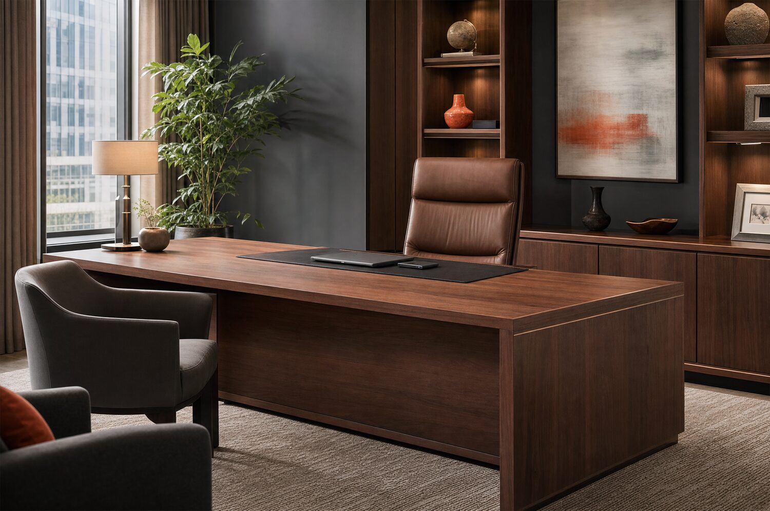 Sala de diretoria montada